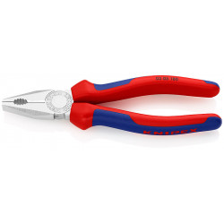 Плоскогубцы комбинированные хромированные 180mm Knipex