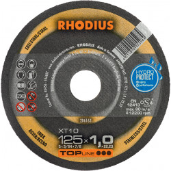 Диск отрезной тонкий по нержавеющей стали  XT 10 230x1,9x22,23 Rhodius (25 шт/уп)