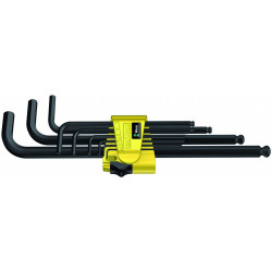Набор Г-образных ключей, дюймовых, BlackLaser, 950 PKL/9 SZ N, 9 предметов Wera