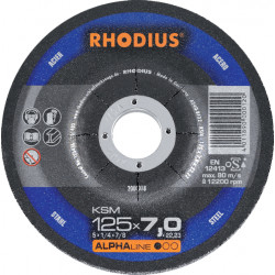 Диск шлифовальный по стали KSM 125x7,0x22,23 Rhodius (25 шт/уп)