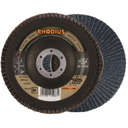 Диск лепестковый шлифовальный по нержавеющей стали LSZ F1 125x22,23 60 Rhodius (10 шт/уп)