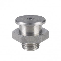 Плоская пресс-масленка M1, Ø 16 mm, G 1/8''-VA-SK-SW 17-RK, Edelstahl Pressol
