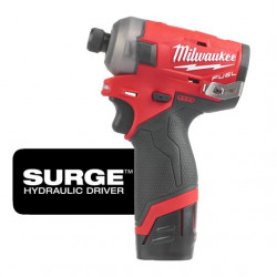 Аккумуляторный винтоверт Milwaukee M12 FQID-202X FUEL SURGE (Li-Ion2Ач) 12В