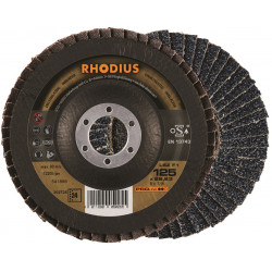 Диск лепестковый шлифовальный по нержавеющей стали LSZ F1 125x22,23 24 Rhodius (10 шт/уп)