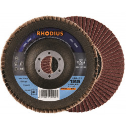Диск лепестковый шлифовальный по нержавеющей стали LSZ F1 125x22,23 40 Rhodius (10 шт/уп)