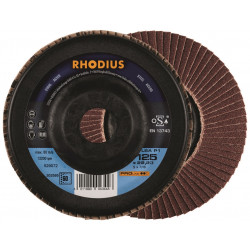 Диск лепестковый шлифовальный по металлу LSA P1 125x22,23 60 Rhodius (10 шт/уп)