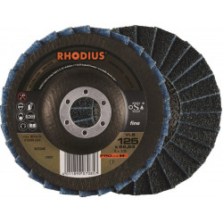 Диск лепестковый шлифовальный по металлу VLS 125x22,23 fine тонкий Rhodius (10 шт/уп)