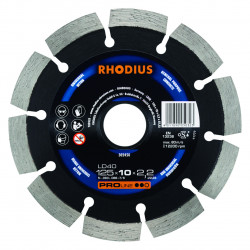 Диск алмазный сегмент LD 40 125x10x2,2x22,23 Rhodius