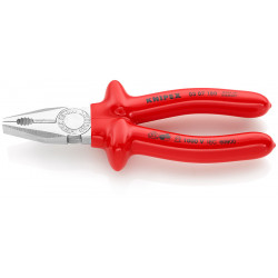 Плоскогубцы комбинированные хромированные 180mm Knipex