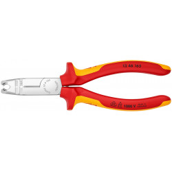 Клещи для удаления оболочки хромированные 165 mm 1000V VDE Knipex