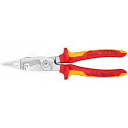 Клещи электромонтажные хромированные 200 mm 1000V VDE Knipex