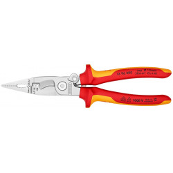 Клещи электромонтажные хромированные 200 mm 1000V VDE Knipex