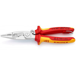 Клещи электромонтажные хромированные 200 mm 1000V VDE Knipex