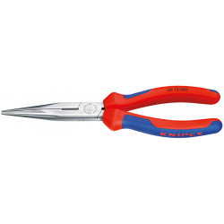Круглогубцы плоские с режущими кромками черненые, черного цвета 200 mm Knipex