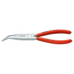 Круглогубцы плоские с режущими кромками черненые, черного цвета 200 mm Knipex