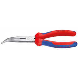 Круглогубцы плоские с режущими кромками черненые, черного цвета 200 mm Knipex