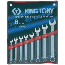 Набор комбинированных ключей, 10-22 мм, 8 предметов KING TONY