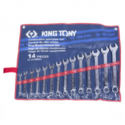 Набор комбинированных ключей, 8-24 мм, 14 предметов KING TONY