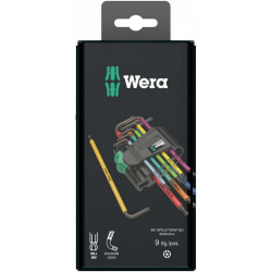 Набор Г-образных ключей, 967 SPKL/9 TORX® BO Multicolour, BlackLaser, SB, 9 предметов, Wera