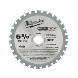 Пильный диск по металлу 135х20 Z30 Milwaukee