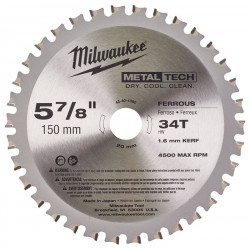 Пильный диск по металлу 150x20 Z34 Milwaukee