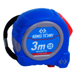 Рулетка измерительная 3 м, магнитный крюк KING TONY