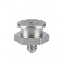 Плоская пресс-масленка M1, Ø 16 mm, M 6 x 1-VA-SK-SW 17-RK, Edelstahl Pressol