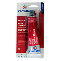 81160 Герметик термостойкий силиконовый красный, 85 гр Permatex (12 шт/уп)