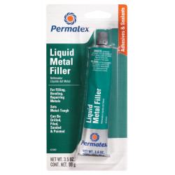 25909 Шпатлевка - наполнитель Жидкая сталь, 99 гр Permatex (12 шт/уп)