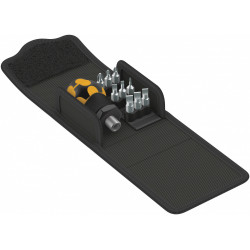 Короткая отвёртка с битами Kraftform Kompakt Stubby ESD 1, набор Wera