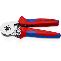 Пресс-клещи гильзы контакт. 0.08-10+16 мм²  L-180 мм Knipex