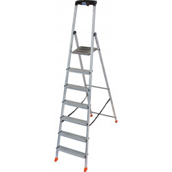 Стремянка с большой полкой SAFETY, 7 ступеней MONTO Krause