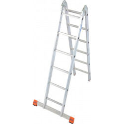 Шарнирная двусторонняя стремянка TRIMATIC, 2 х 6 пер. MONTO Krause