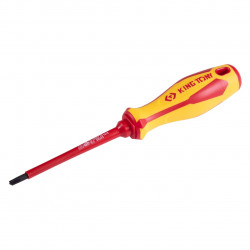 Отвертка комбинированная Slotted/Phillips №1, 100 мм, диэлектрическая KING TONY
