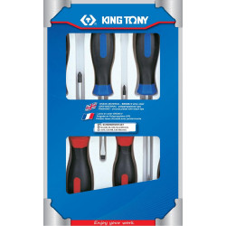 Набор отверток, 6 предметов. KING TONY