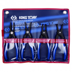 Набор съемников стопорных колец, 4 предмета. KING TONY