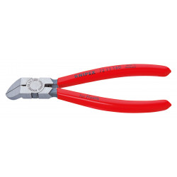 Бокорезы для пластика, губки 45°, пружина, 160 мм, обливные ручки, SB Knipex