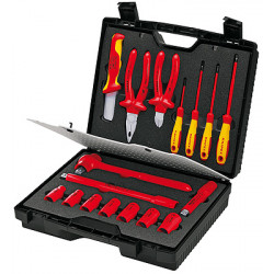 Чемодан инструментальный компактный VDE, 17 пр. Knipex