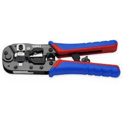 Пресс-клещи для штекеров RJ 45 3-в-1, кол-во гнёзд: 1, 8-пин 8P8C, 190 мм Knipex