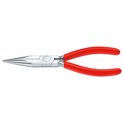 Длинногубцы с режущими кромками, 125 мм, хром, обливные ручки Knipex