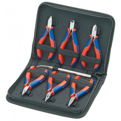 Набор инструмента для электроники, в футляре, 7 пр. Knipex