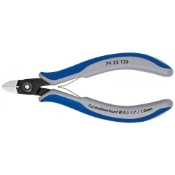 Бокорезы прецизионные, округлая головка, 125 мм, 2-комп ручки Knipex