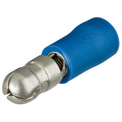 Штекеры круглые, изолированные, синие, Ø 5 мм, 1.5-2.5 мм², 100 шт Knipex