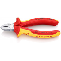 Бокорезы VDE, 140 мм, хром, 2-комп диэлектрические ручки, SB Knipex