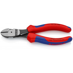 Бокорезы особо мощные, пружина, 160 мм, фосфатированные, 2-комп ручки Knipex