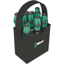 Набор отвёрток Kraftform 2go 300, в сумке, 11 пр., PH 1/2, PZ 1/2, TX 10/15/20/25/30, SL 4.5/7  Wera